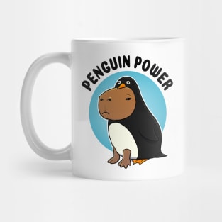 Penguin power Capybara Penguin Mug